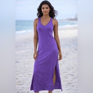 Lanston Purple Women's Twist Halterback Dress N276-52